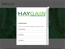 Tablet Screenshot of haygain.us